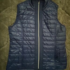 Women’s blue sleeveless padded vest Atlas for women